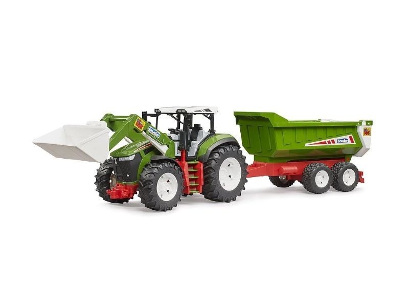 Bruder 3452 - ROADMAX Traktor s predným nakladačom a vozom - foto 1