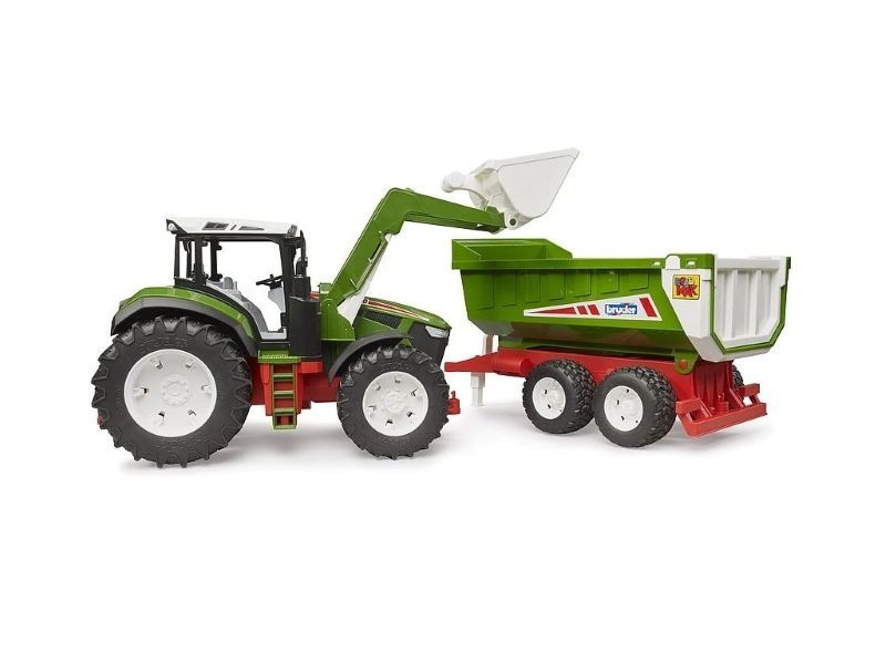 Bruder 3452 - ROADMAX Traktor s predným nakladačom a vozom - foto 2