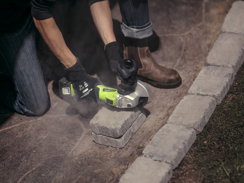 Aku úhlová brúska Greenworks G24AG 24V - foto 2