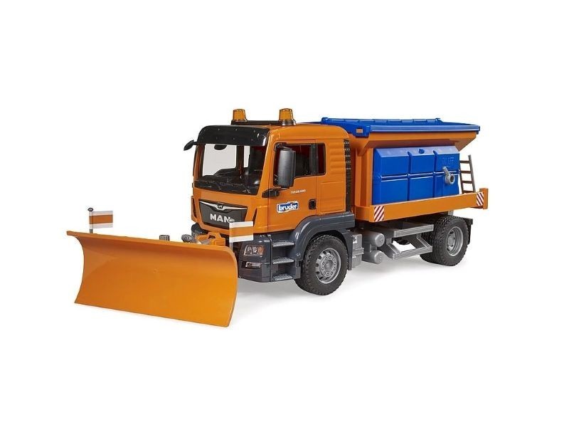 Bruder 3785 - Posypač MAN TGS s prednou radlicou - foto 1