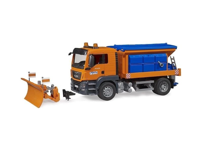 Bruder 3785 - Posypač MAN TGS s prednou radlicou - foto 2