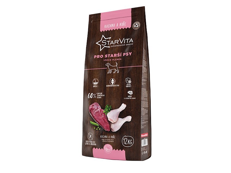 StarVita granule pro starší psy drůbeží 12kg - foto 1