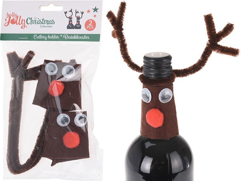 Vánoční obal na láhev sob - foto 1