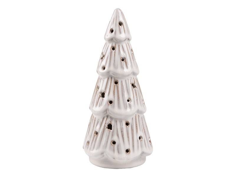 Keramický stromček s hviezdami 17,7 cm, LED - foto 1