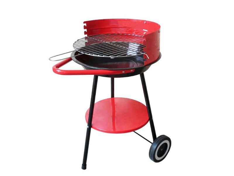 Gril ROUND pr.41cm, výška 84cm ČRV/ČER - foto 1