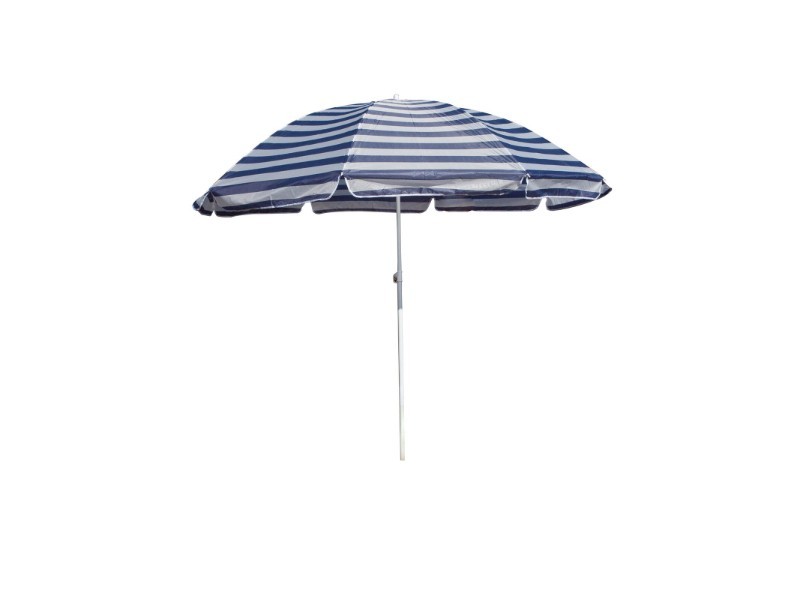 Slunečník 190/230cm, modro-bílé pruhy - foto 1