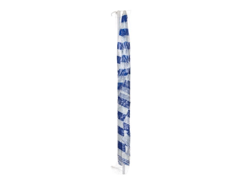 Slunečník 190/230cm, modro-bílé pruhy - foto 2