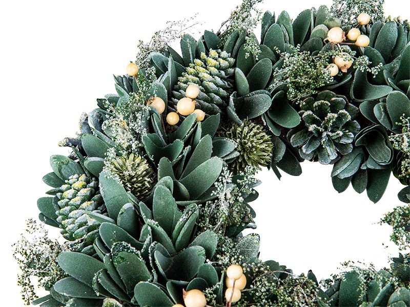 Maxi vianočný veniec Ø41cm, zelený - foto 2