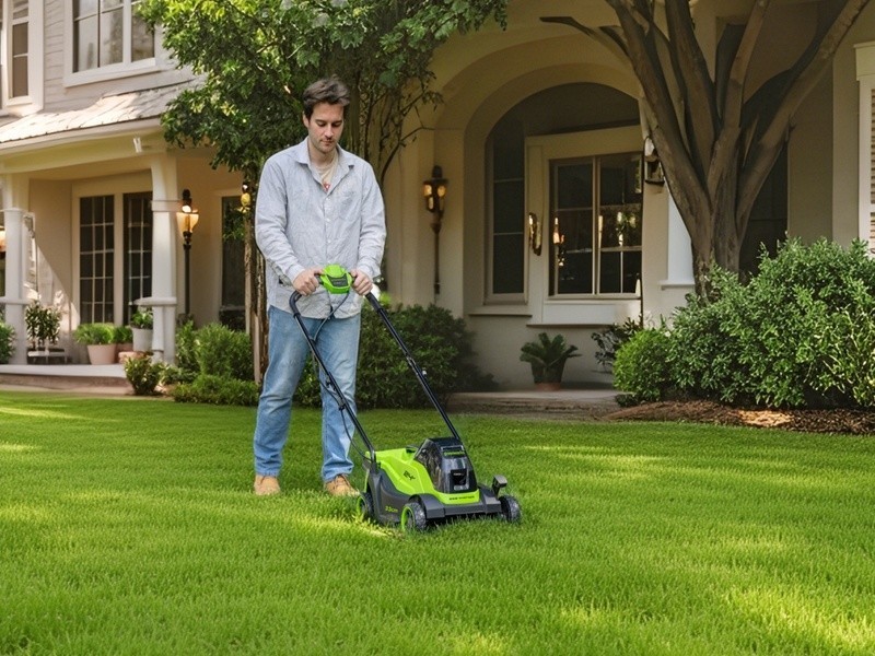 Aku rotační sekačka Greenworks G40LM4102 40V - foto 3