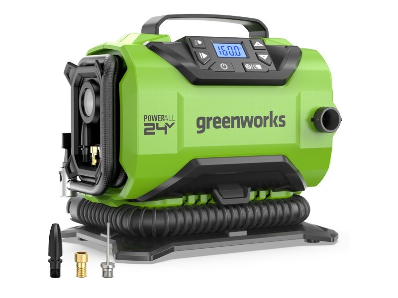 AKU kompresor Greenworks vysoký/nízký tlak 3400807 24V - foto 2