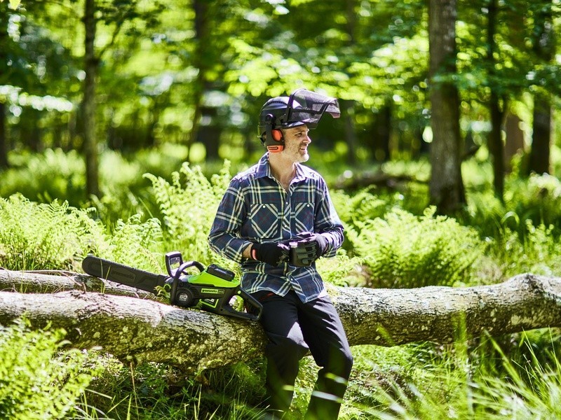 Aku Reťazová píla Greenworks GD60CSC404 60V - foto 7