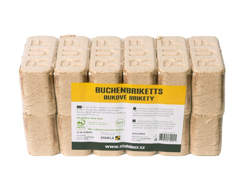 Dřevěné brikety RUF 10kg - foto 1