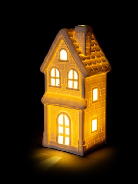 Tehlový domček vysoký 22,5 cm, LED - foto 4