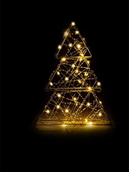 Strieborný stromček LED 22x5x29,5 cm - foto 3