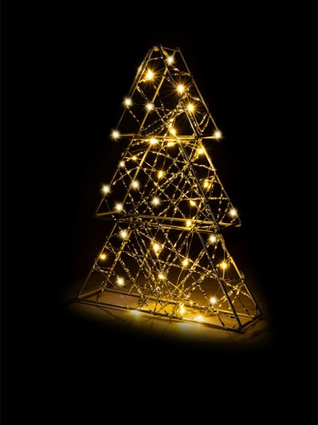 Strieborný stromček LED 22x5x29,5 cm - foto 4