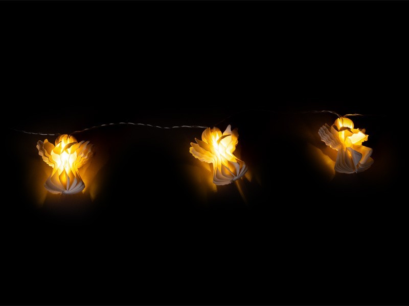 Papierový anjeličkovia LED reťaz - foto 2
