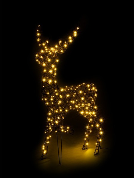LED sob hnedý 52x18x95 cm, vonkajší - foto 8