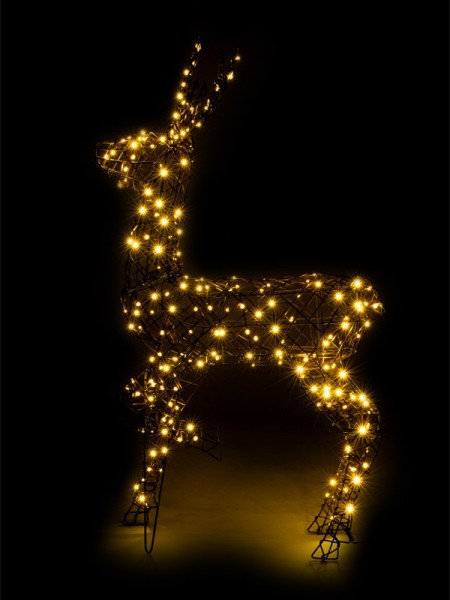 LED sob hnedý 52x18x95 cm, vonkajší - foto 9