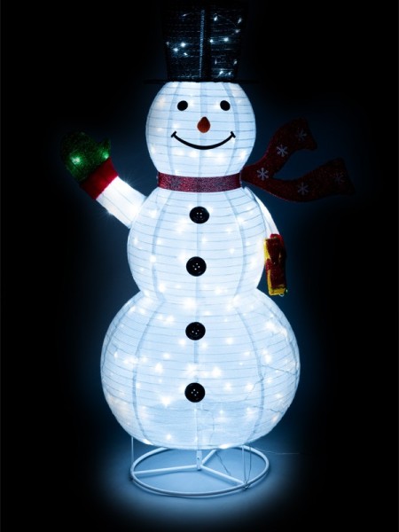 3D LED snehuliak 180 cm, vonkajšie - foto 6