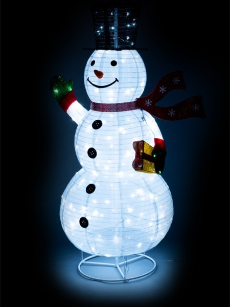 3D LED snehuliak 180 cm, vonkajšie - foto 7