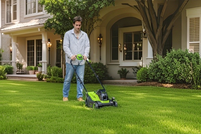 Aku rotačná kosačka Greenworks GD24LM3302 24V - foto 2