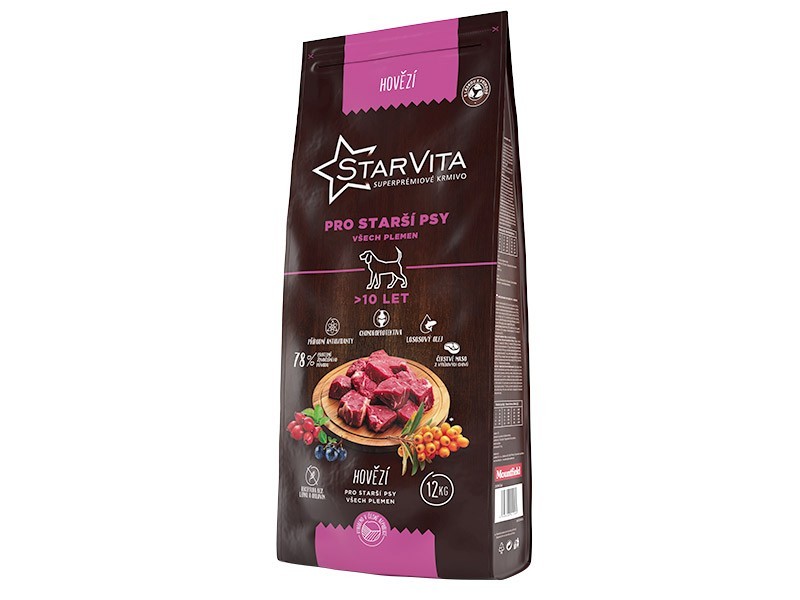 Starvita granule pre psov seniorov Hovädzie 12 kg - foto 1