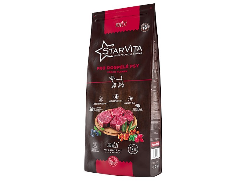Starvita granule pre psy všetkých plemien hovädzie 12 kg - foto 1