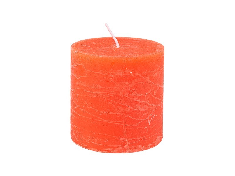 Sviečky adventné rustikálne 4ks červené, 7x7 cm - foto 2