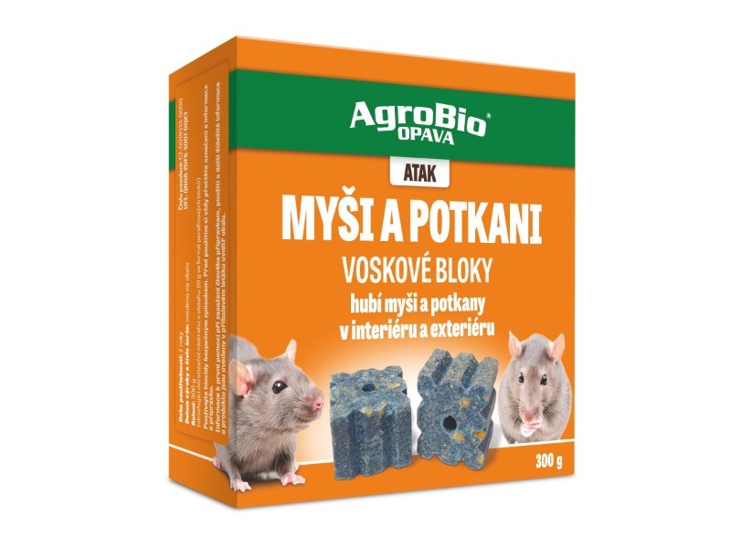 ATAK - Myši a potkani - voskové bloky 300g - foto 1
