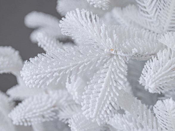 Jedľa DELUXE LED, biela, 210 cm - foto 5