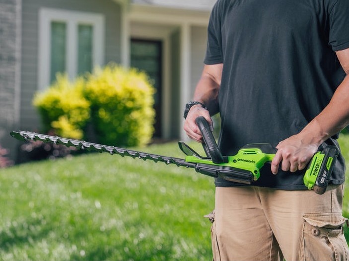 AKU plotové nožnice Greenworks HT2202D 24V - foto 7