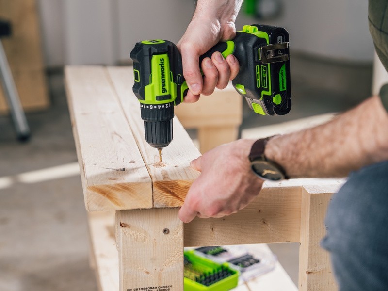 AKU Vrtací šroubovák Greenworks DD3351 KIT 24V - foto 3
