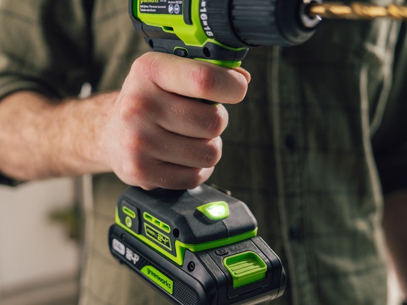 AKU Vrtací šroubovák Greenworks DD3351 KIT 24V - foto 11