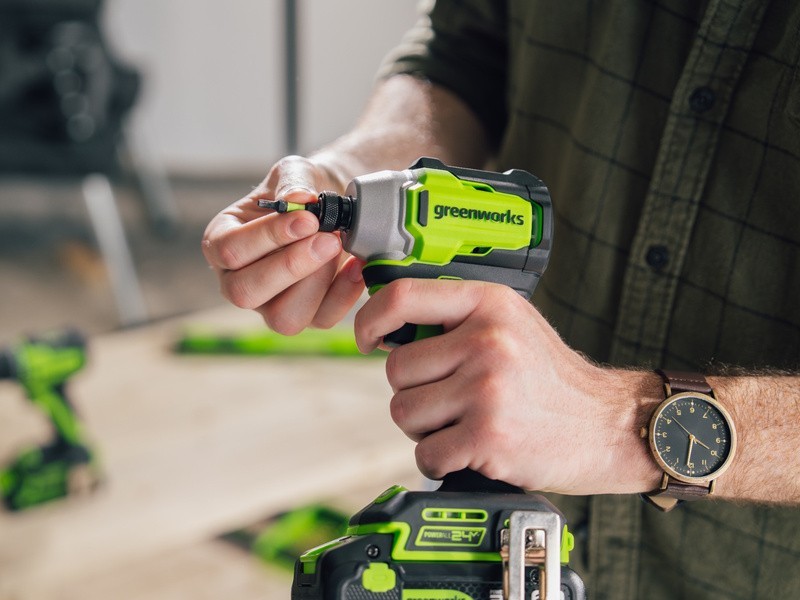 AKU Rázový šroubovák Greenworks ID3200 24V - foto 9