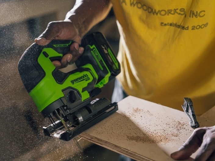 AKU priamočiara píla Greenworks PRO JS526D 24V - foto 5