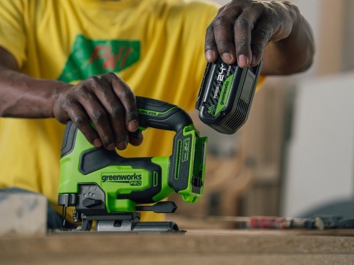 AKU priamočiara píla Greenworks PRO JS526D 24V - foto 7
