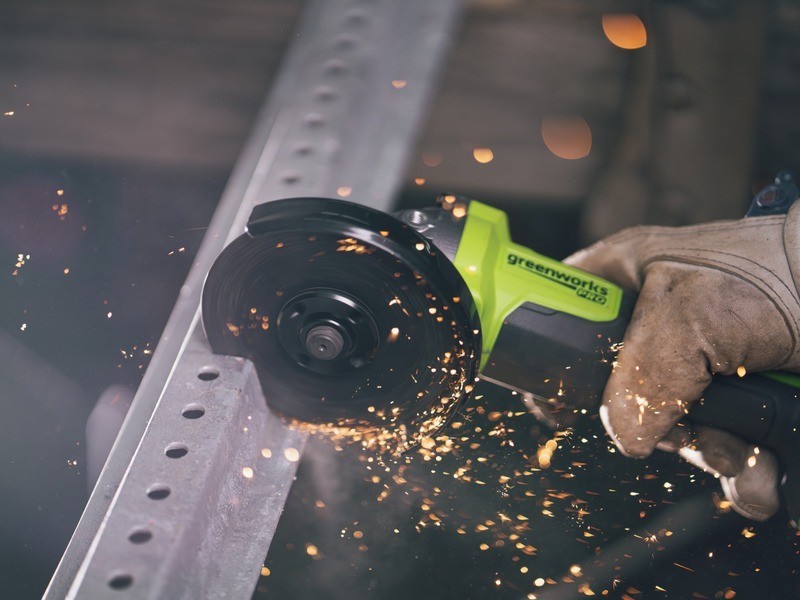 AKU Úhlová bruska Greenworks PRO AG590 24V - foto 12