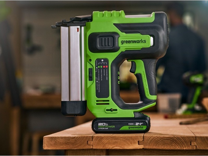AKU klincovačka Greenworks GD24BN 24V - foto 3