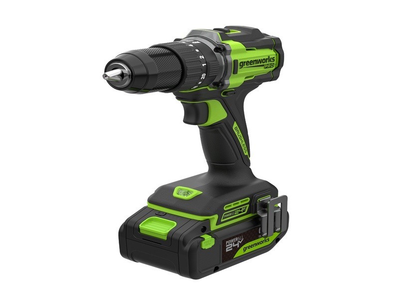 AKU príklepová vŕtačka Greenworks PRO HD560 24V - foto 1