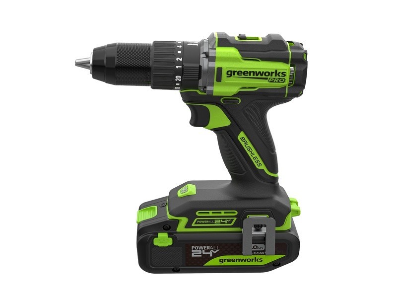 AKU príklepová vŕtačka Greenworks PRO HD560 24V - foto 2