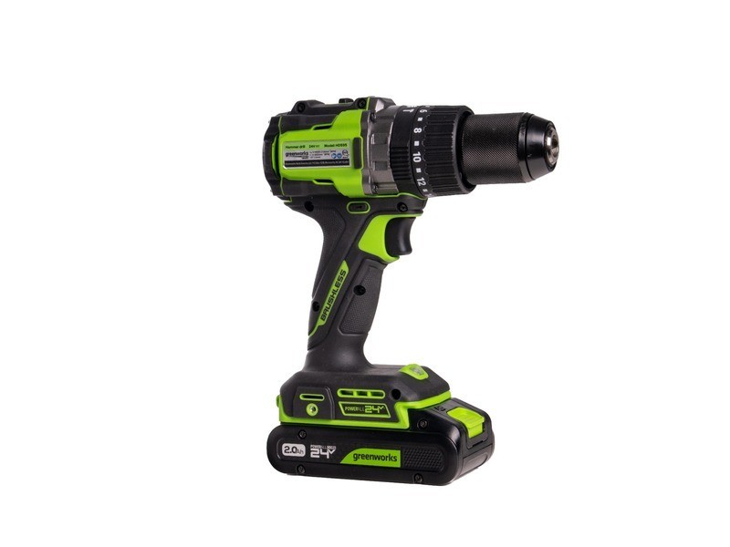 AKU príklepová vŕtačka Greenworks PRO HD595 24V - foto 1