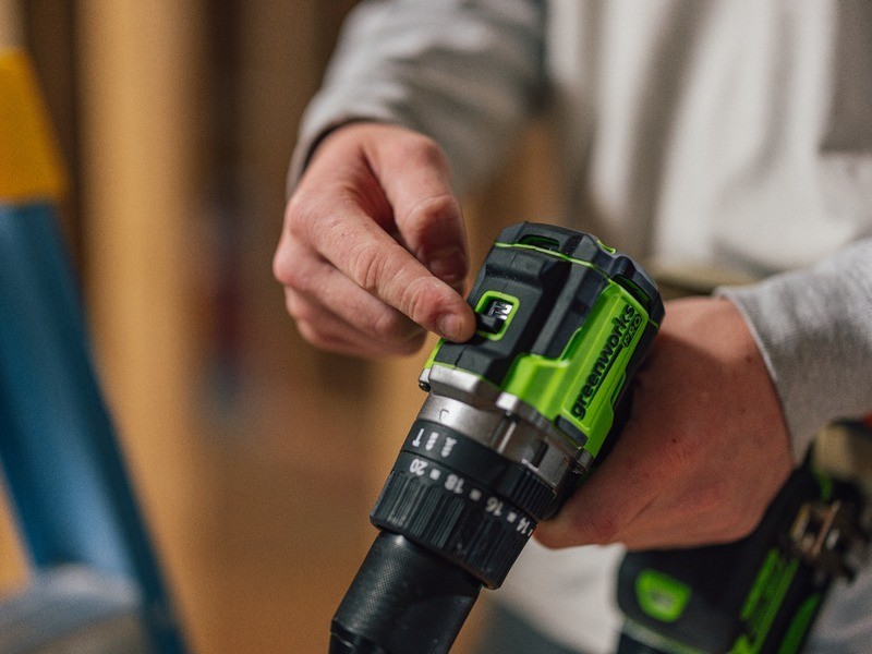 AKU príklepová vŕtačka Greenworks PRO HD595 24V - foto 11