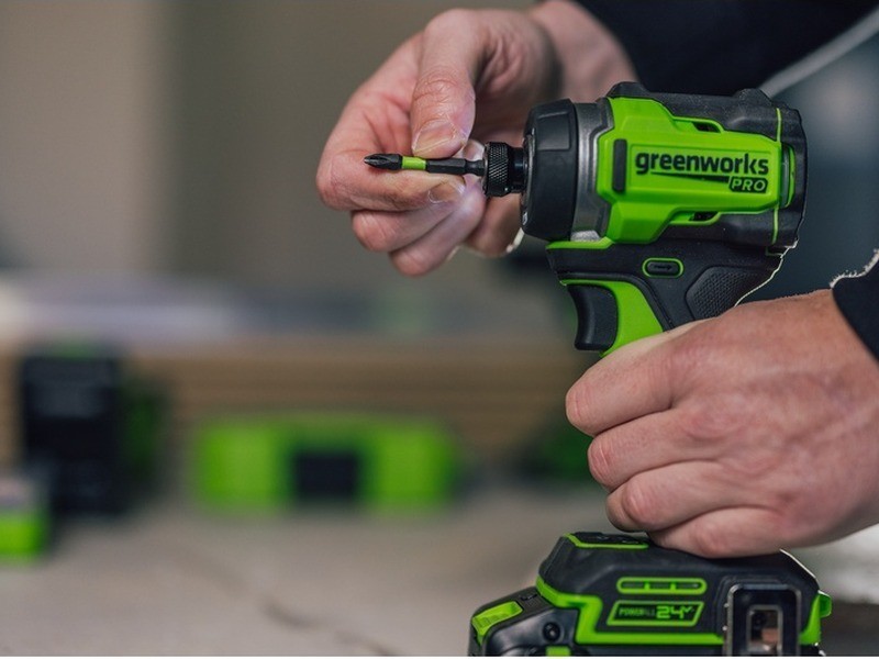 AKU rázový skrutkovač Greenworks  PRO ID5250 24V - foto 5