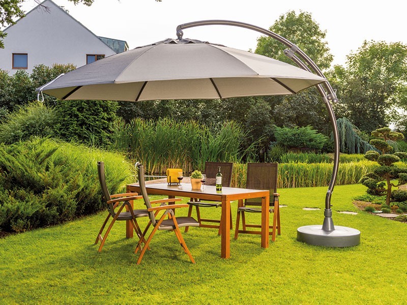 Slunečník Crystal 375 cm antracit - foto 3