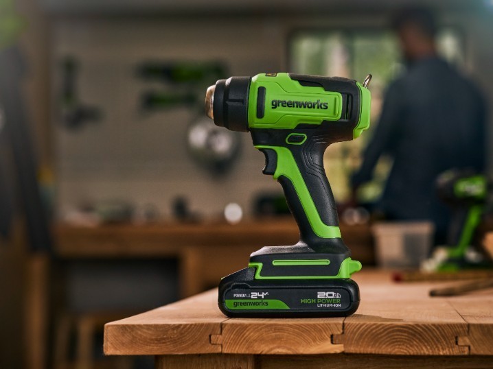 AKU teplovzdušná pištoľ Greenworks G24HG 24V - foto 2