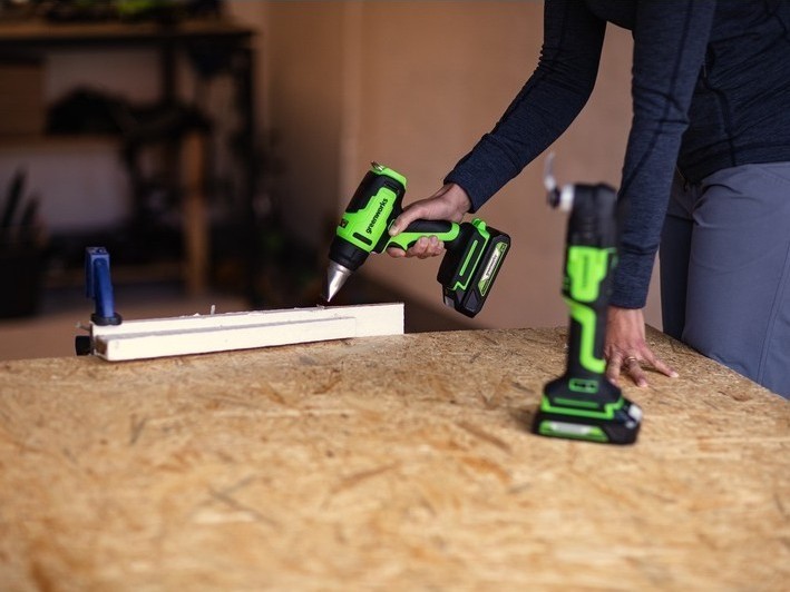 AKU teplovzdušná pištoľ Greenworks G24HG 24V - foto 5