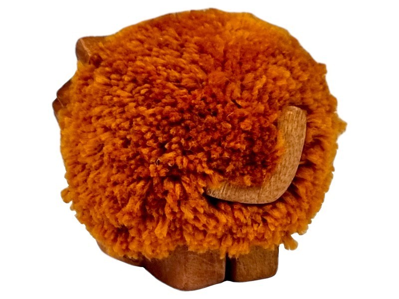 Dřevěná figurka XL pompon Kočka - foto 4