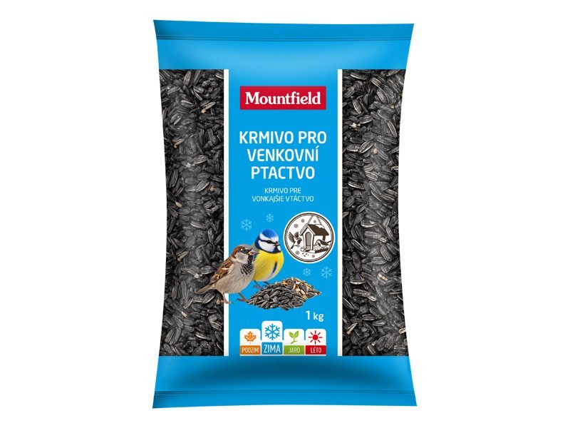 Krmivo pre vtáctvo slnečnica čierna 1kg - foto 1