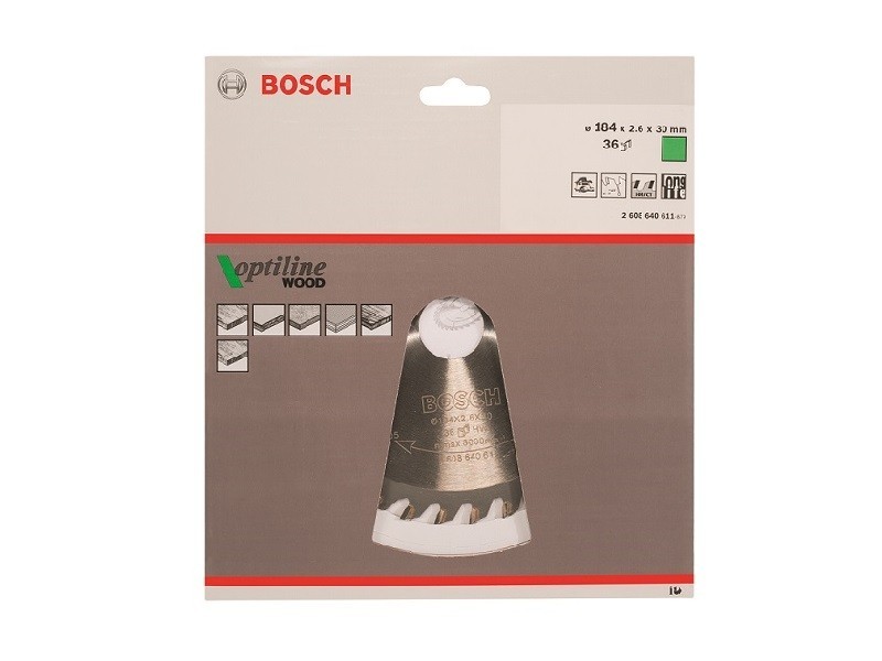 Bosch pílový kotúč Optiline Wood 184 mm 36WZ - foto 1 Bosch pílový kotúč Optiline Wood 184 mm 36WZ - foto 1