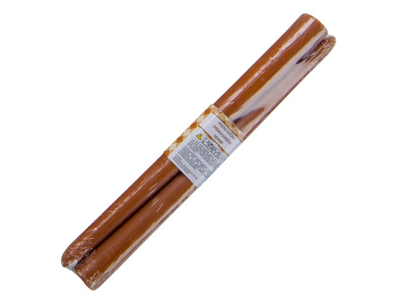 Hnedá sviečka neparfumovaná 25cm, 2ks - foto 1